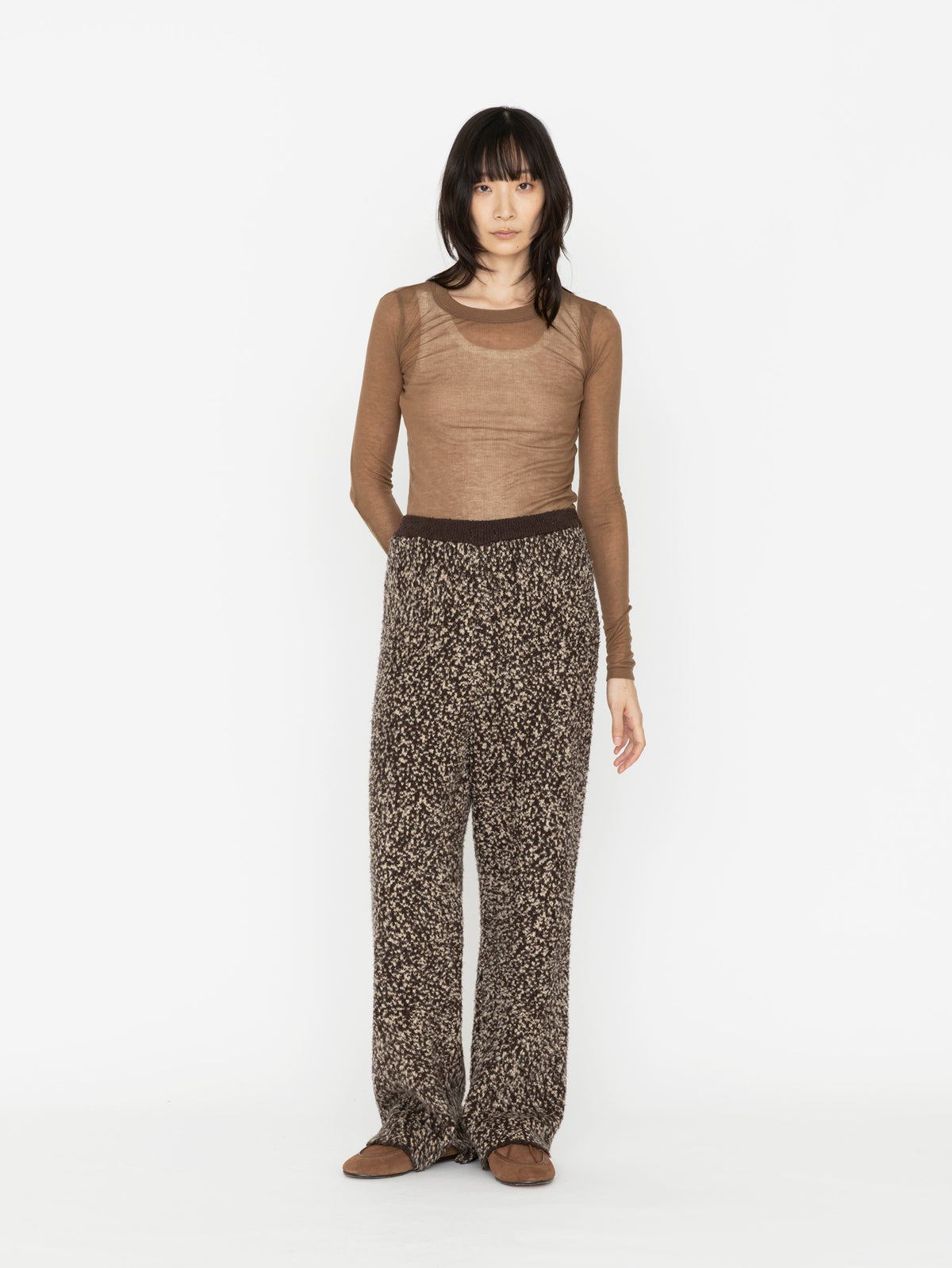 enrica | ジャガード柄ニットパンツ KNIT278