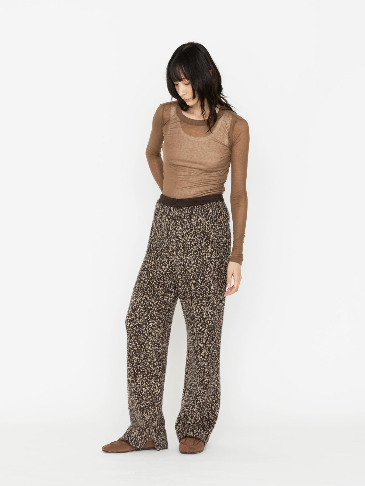 enrica | ジャガード柄ニットパンツ KNIT278