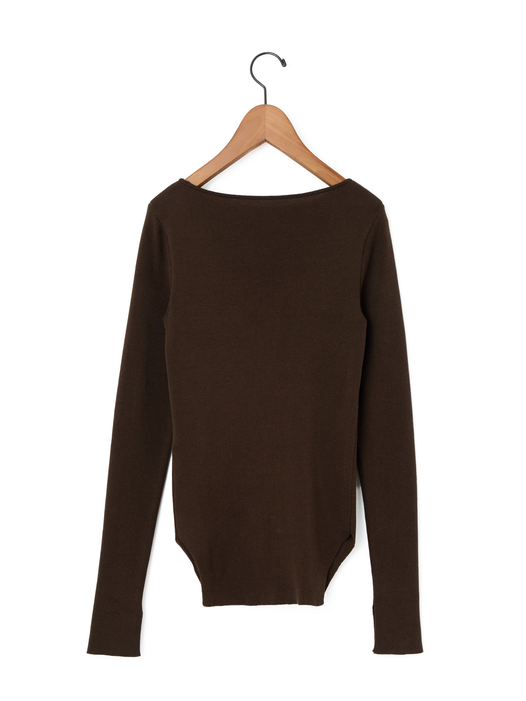enrica | コットンリブプレーティングニット KNIT276