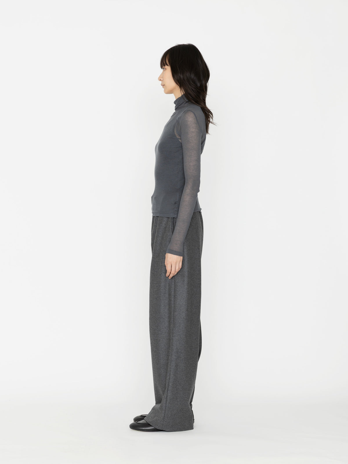 BATONER | MELTY RIB HIGH NECK BN-26FL-008