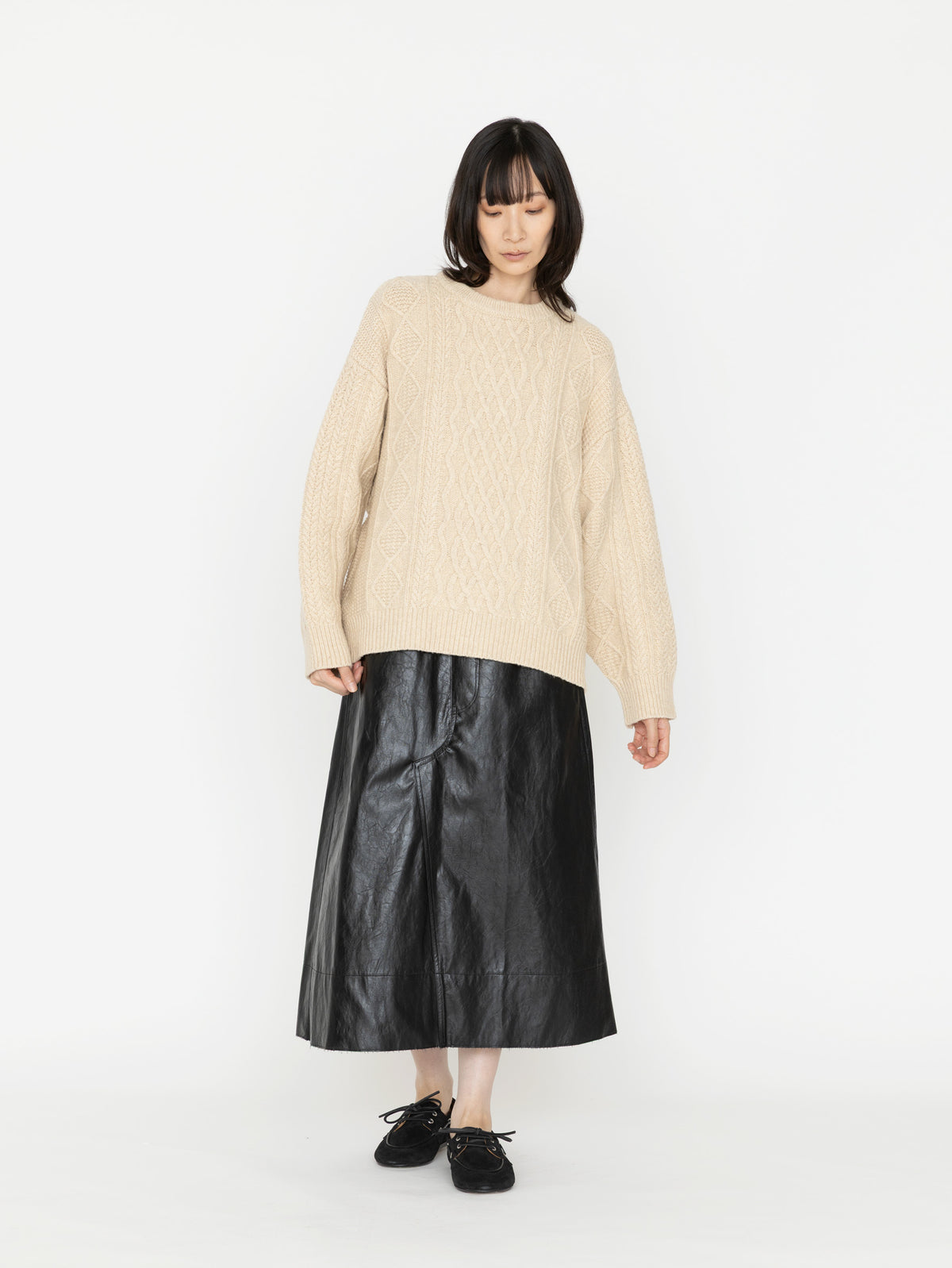 VIOLETTE ROOM | CABLE KNIT PULL OVER VR214422