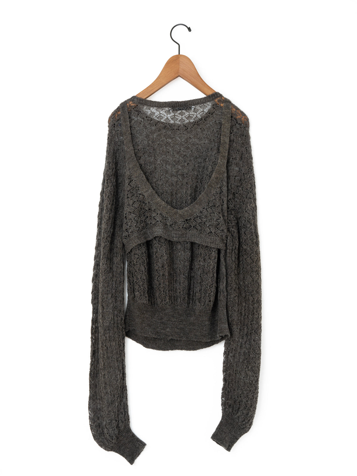VIOLETTE ROOM | LACE KNIT TOPS SETUP VR243410