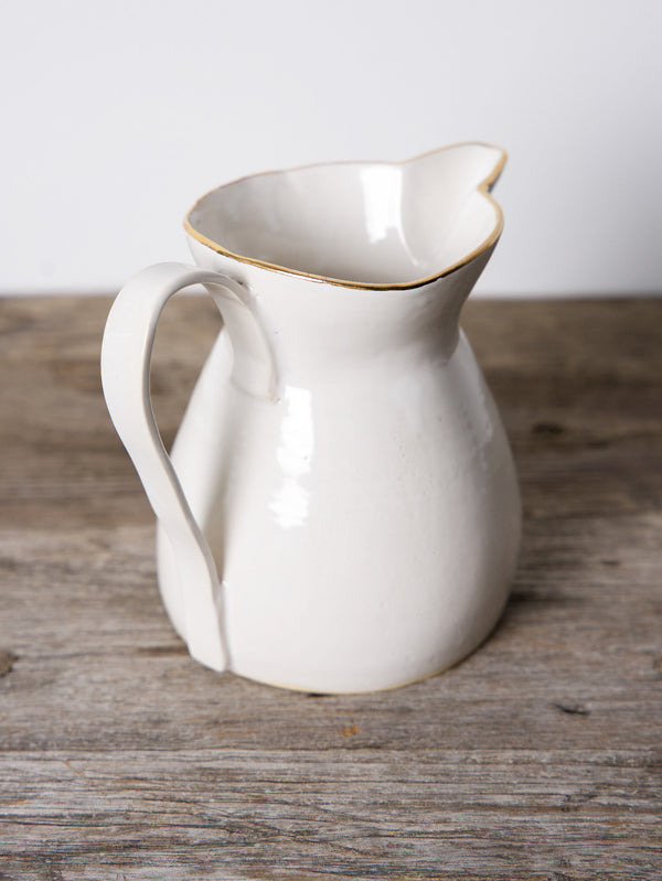 ucacoceramics | serie habiller carafe 乳白色×金彩ピッチャー 大