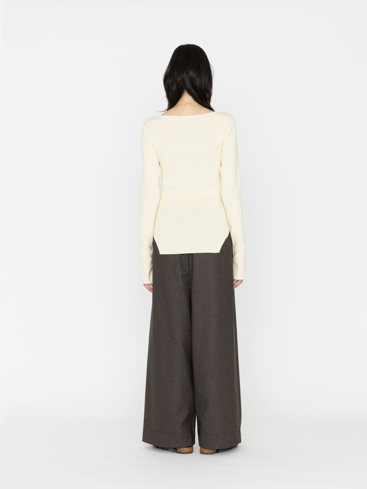 enrica | コットンリブプレーティングニット KNIT276