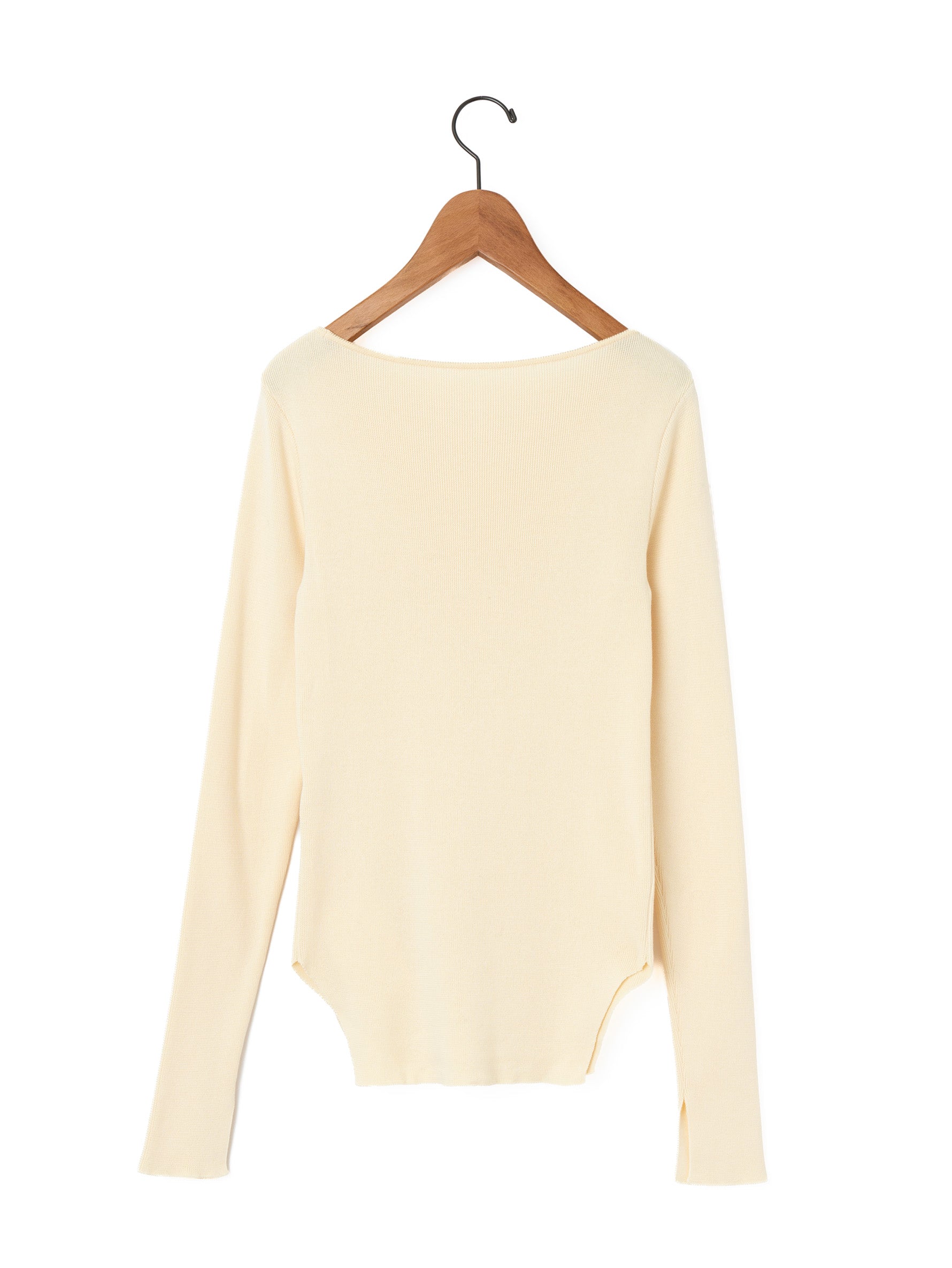 enrica | コットンリブプレーティングニット KNIT276