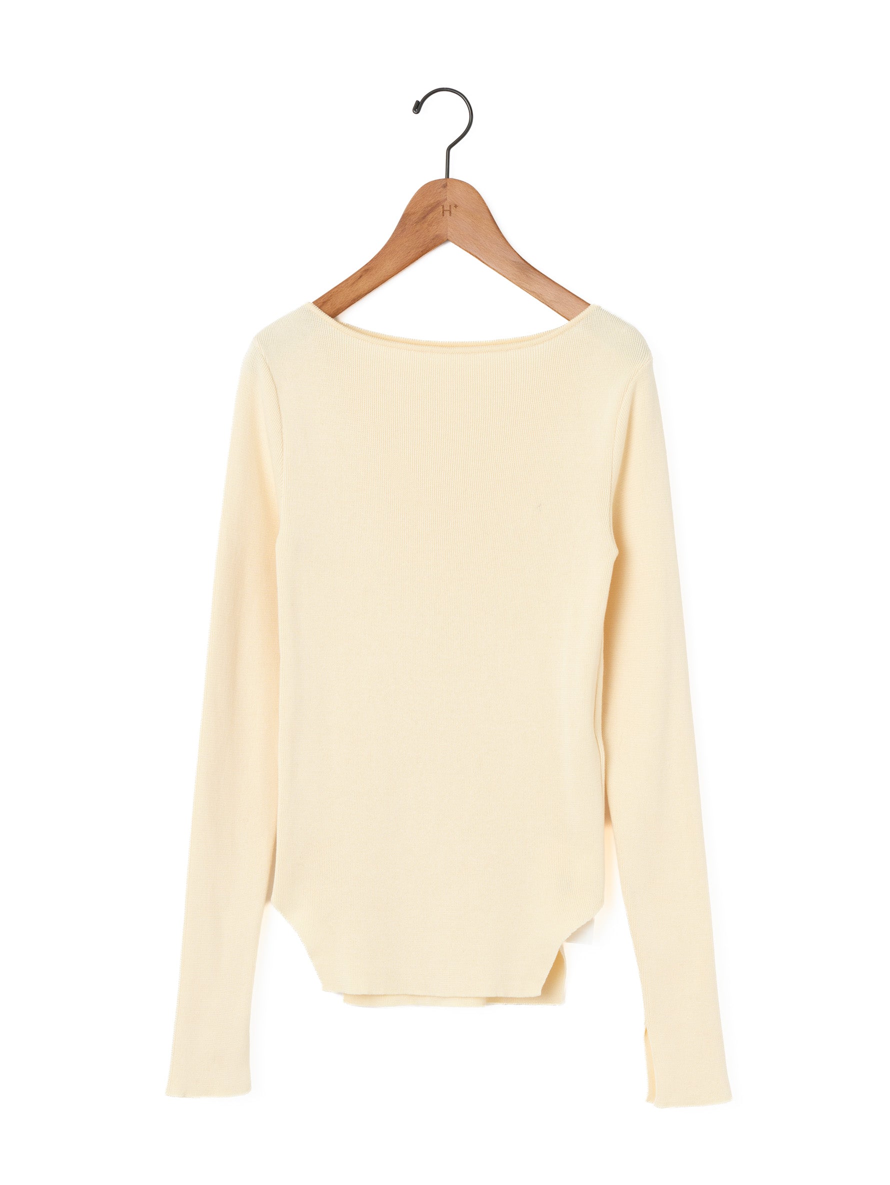 enrica | コットンリブプレーティングニット KNIT276