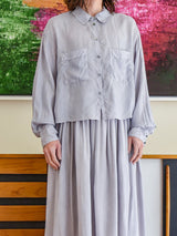 enrica | 沖縄染め 羽二重シャツ BLOUSE142-2