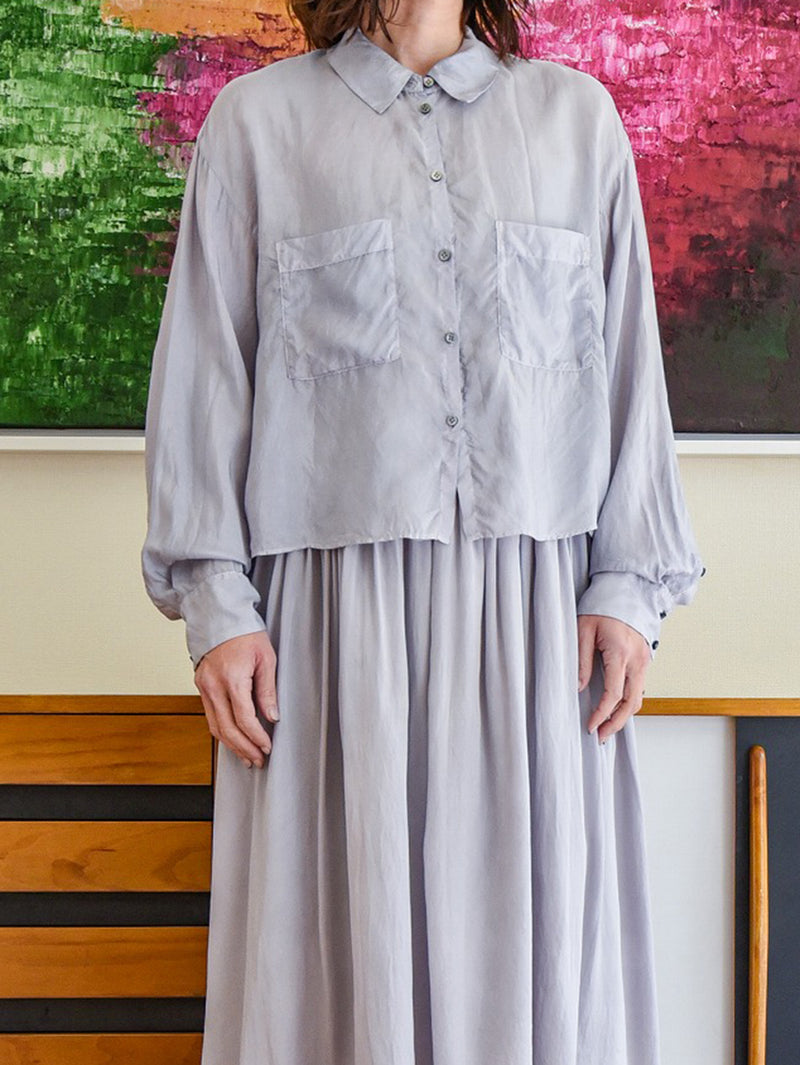 enrica | 沖縄染め 羽二重シャツ BLOUSE142-2