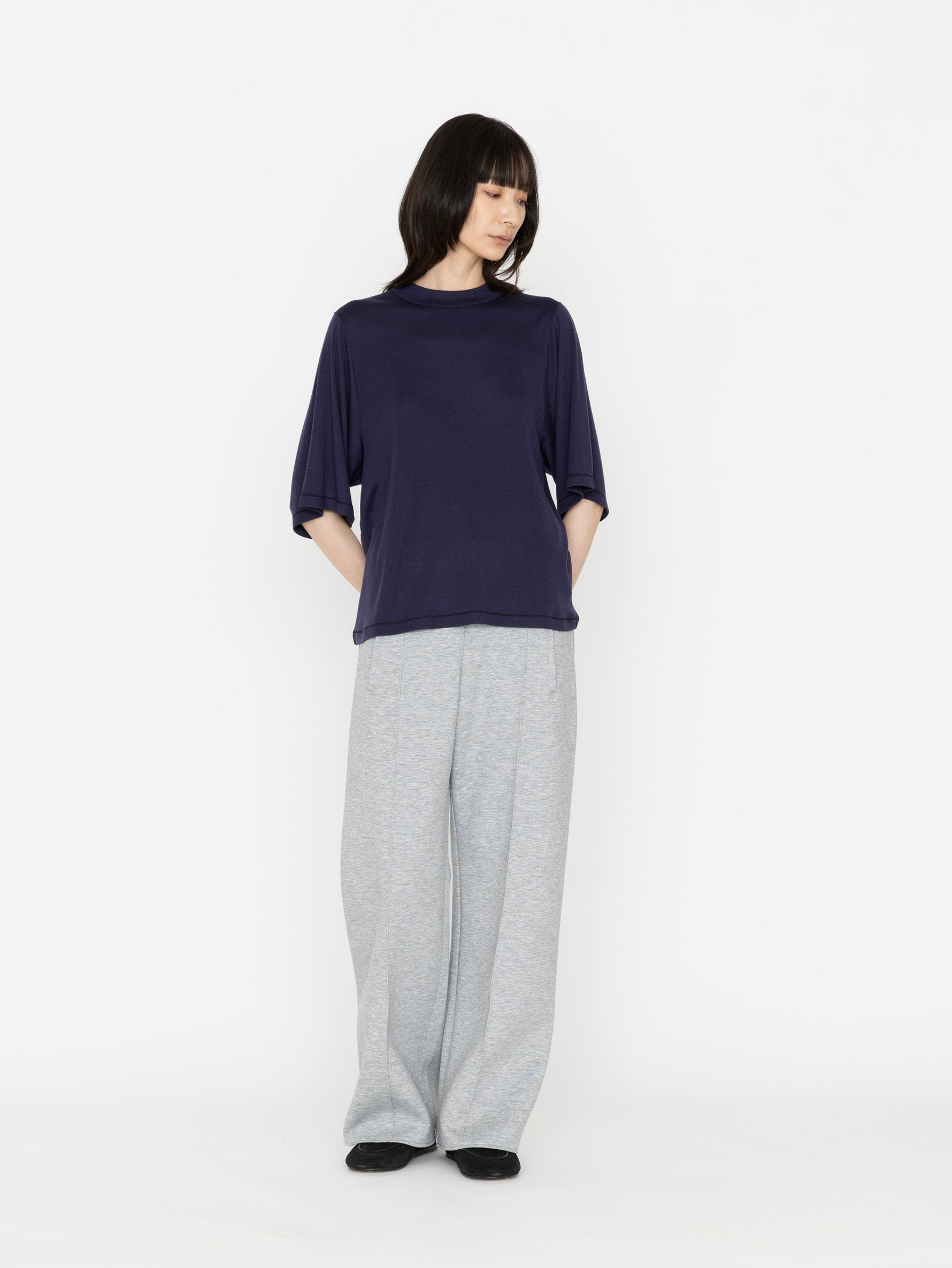 GGG | Comfort Super 140's Wooll Rib Crew Neck Short Sleeve T 02-01-1957