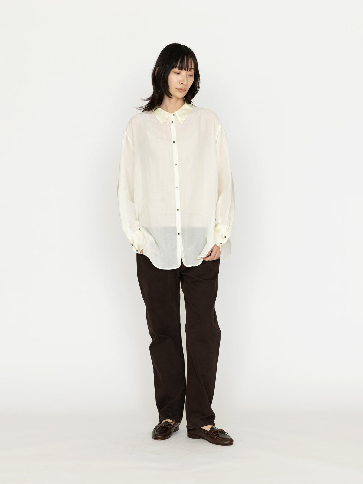enrica | コットンシルクシャツ BLOUSE141-21