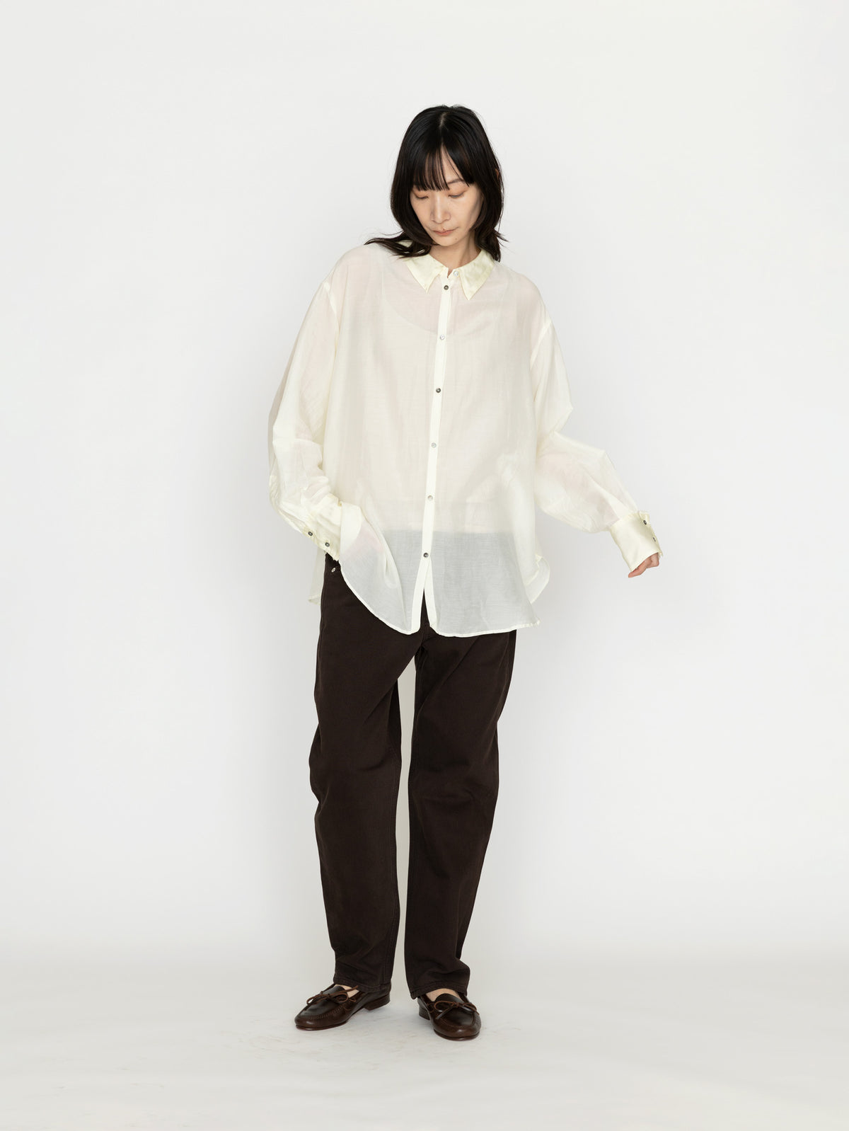 enrica | コットンシルクシャツ BLOUSE141-21