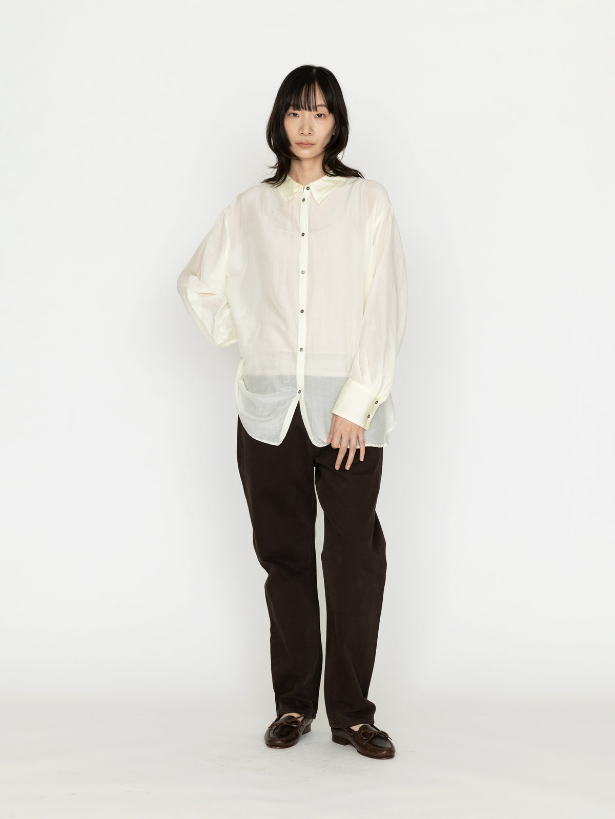 enrica | コットンシルクシャツ BLOUSE141-21