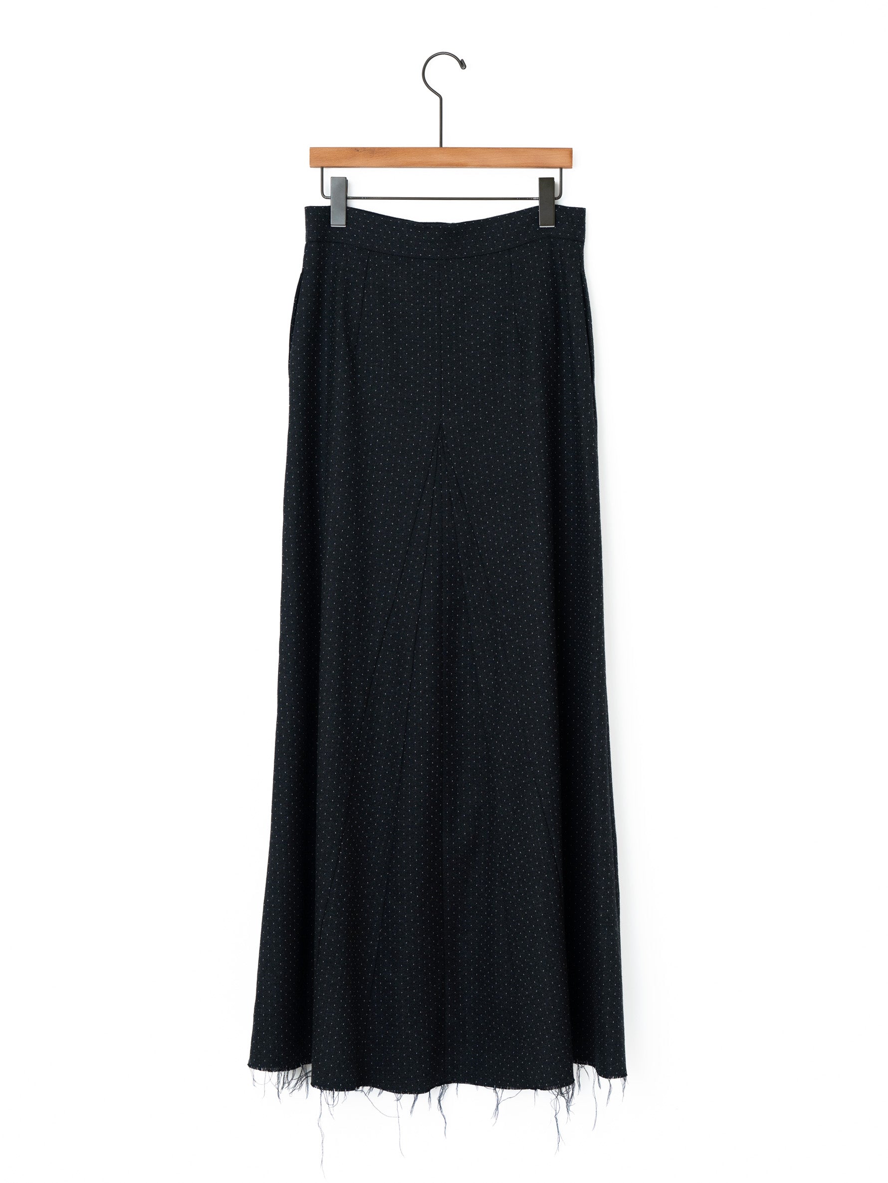 TanC TOKYO | ZIP FRONT DOT MAXI SKIRT TC26B-017