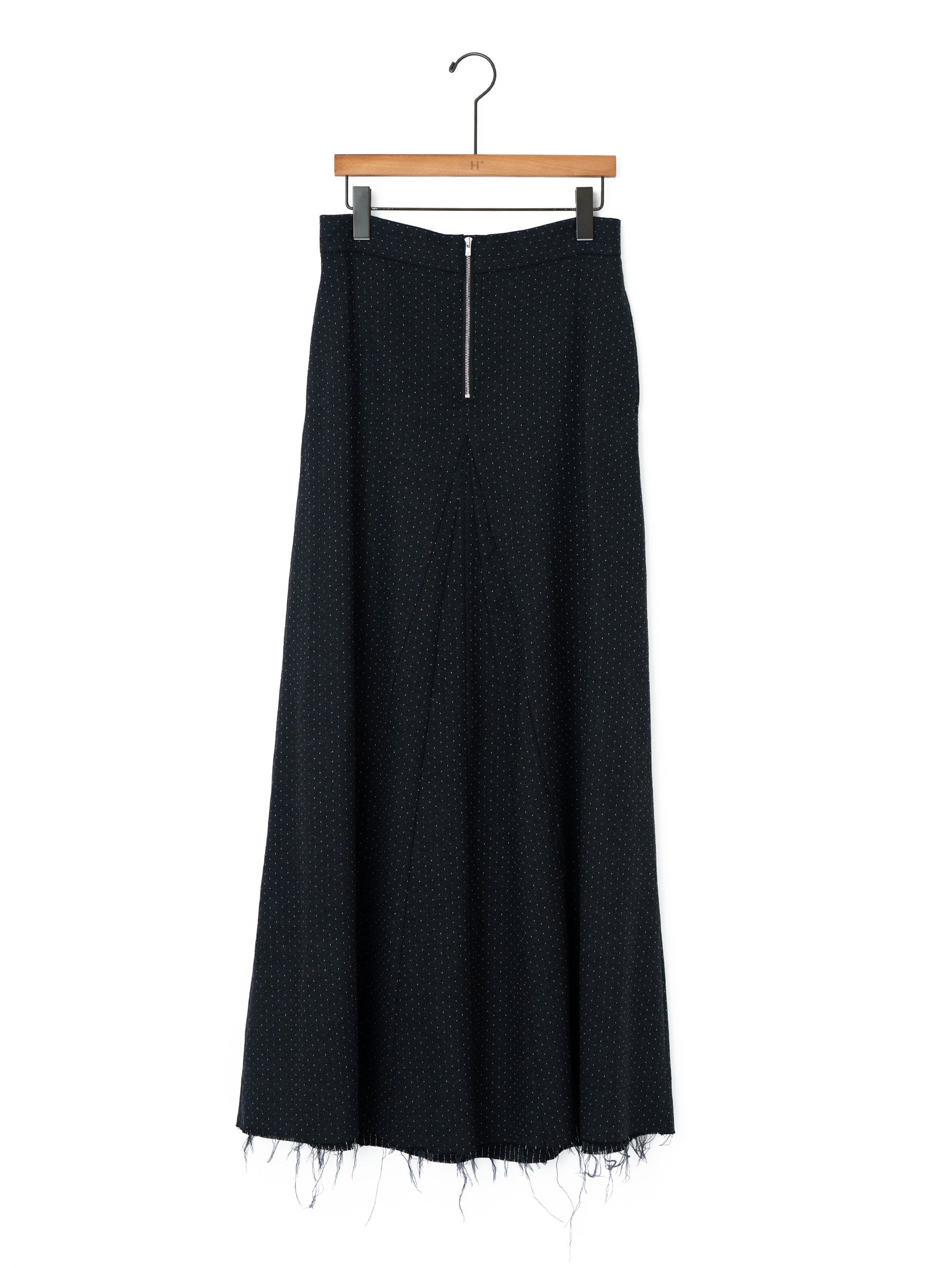 TanC TOKYO | ZIP FRONT DOT MAXI SKIRT TC26B-017