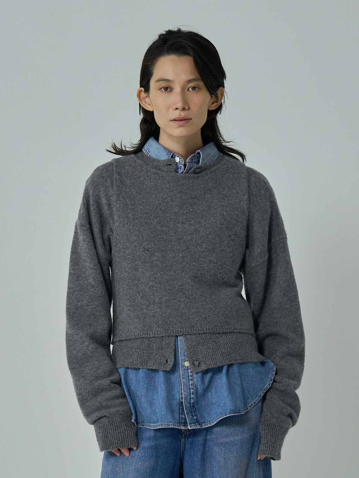 SEEALL | LAYERED CARDIGAN SAW61 KJ603