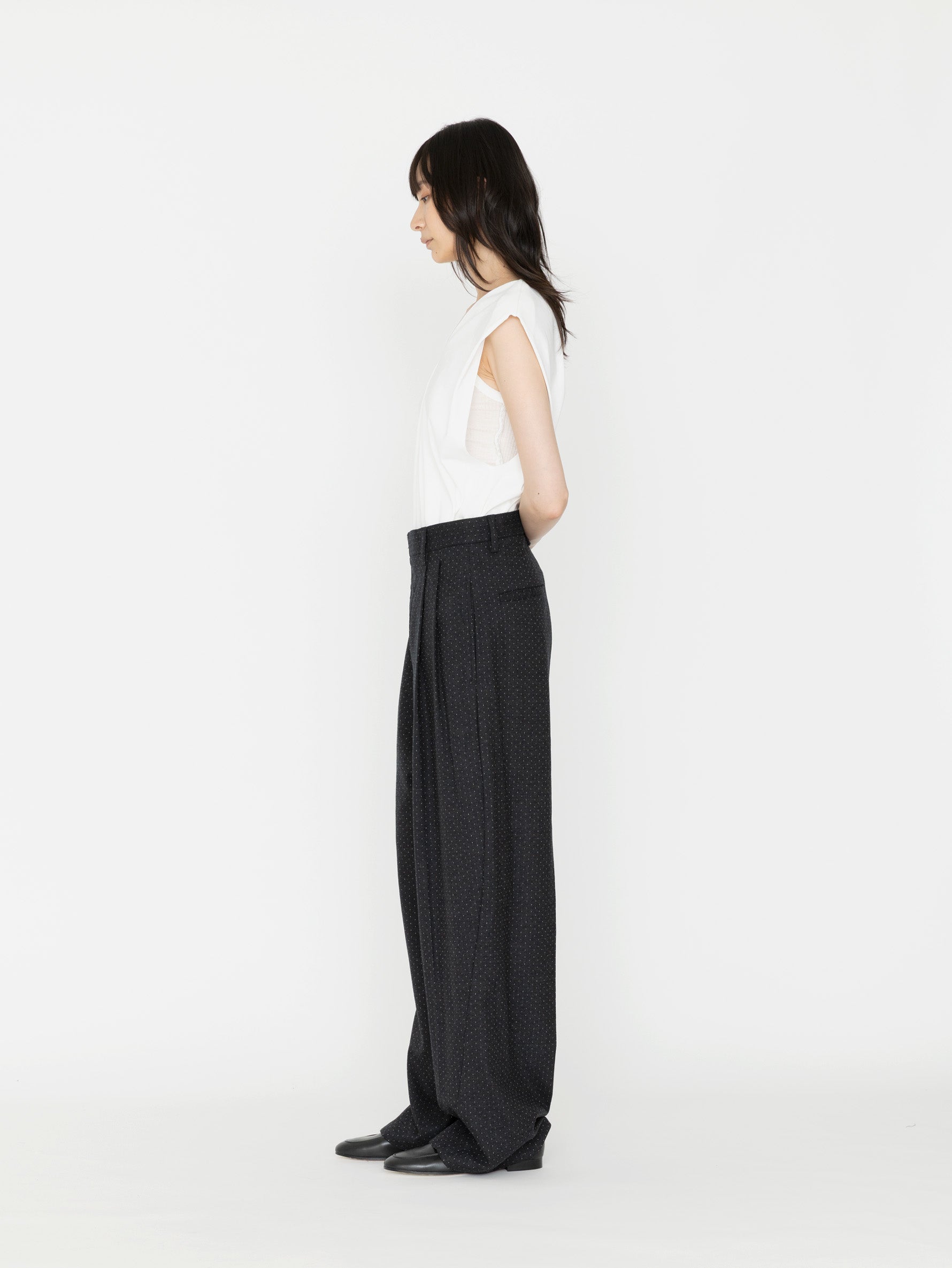 TanC TOKYO | ZIP FRONT DOT SLACKS TC26B-018