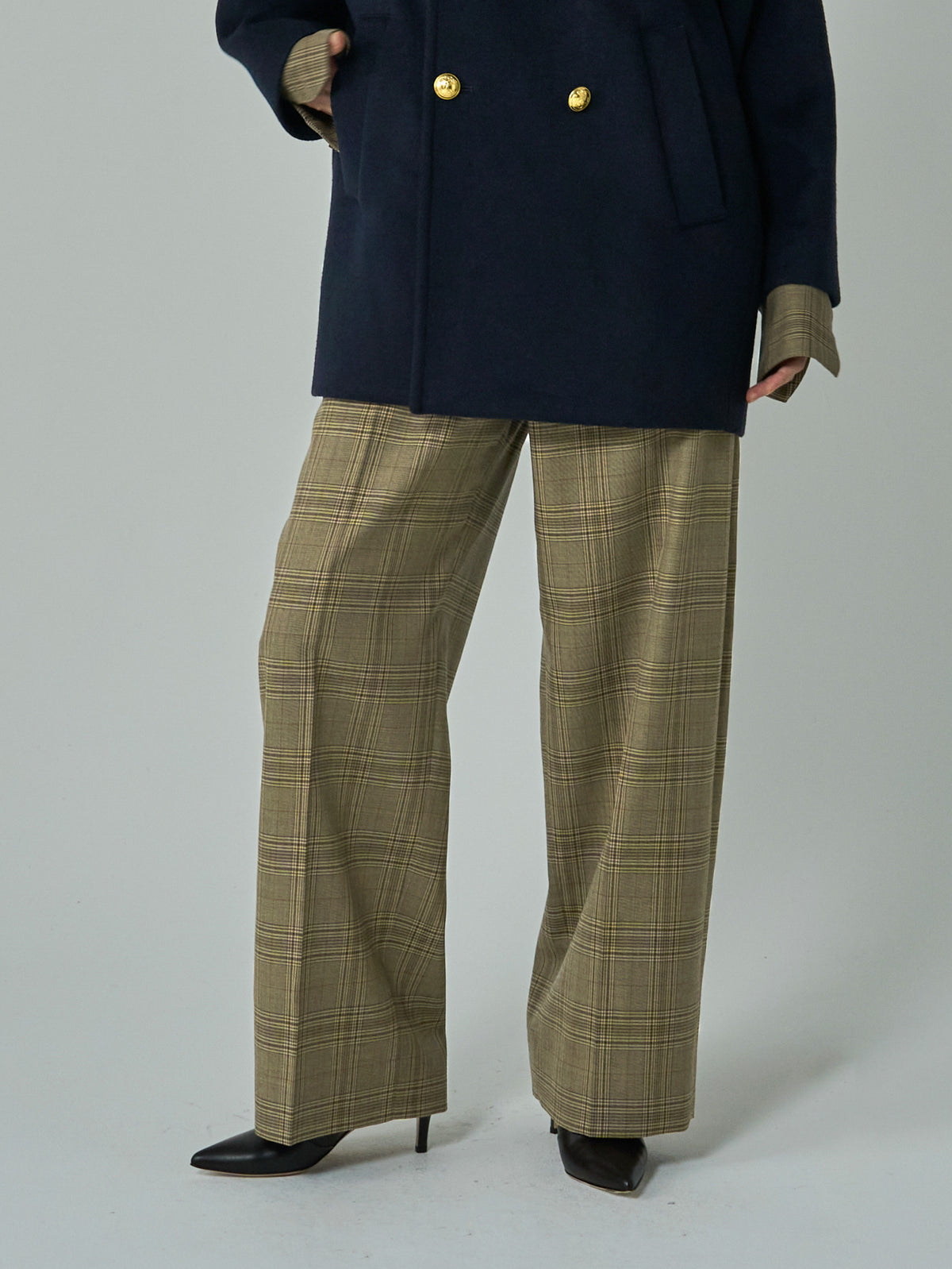 BOWTE | SUPER130'S CHECK DRESS TROUSERS 262-04-0003