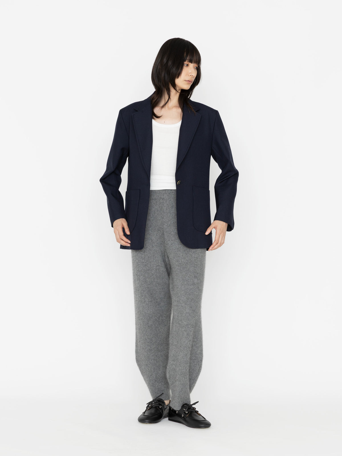enrica | チャイニーズラクーン混ソフトタッチパンツ KNIT084