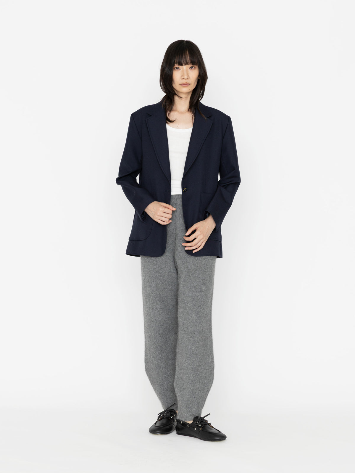 enrica | チャイニーズラクーン混ソフトタッチパンツ KNIT084
