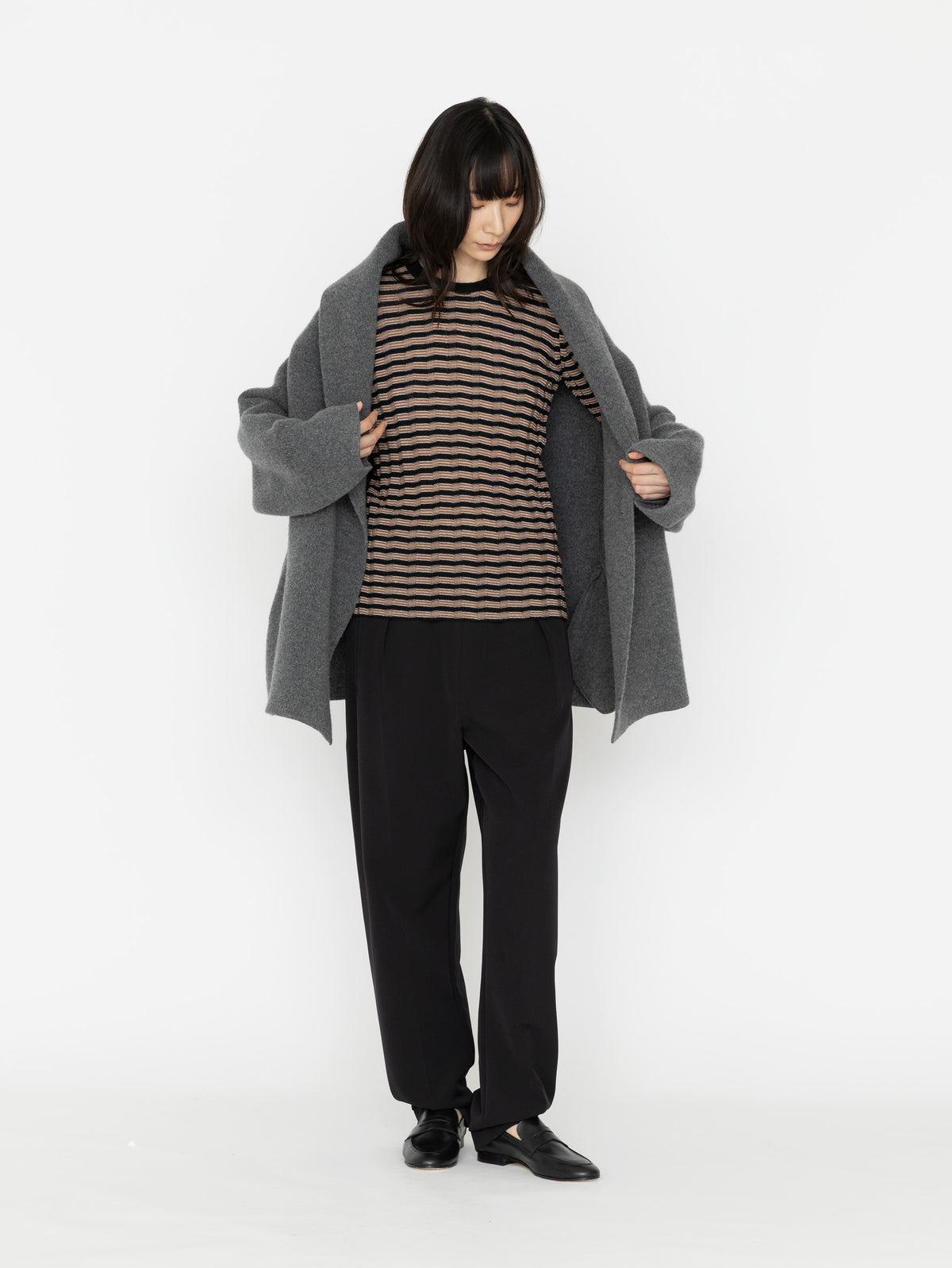 enrica | ダブルフェイスニットコート KNIT286