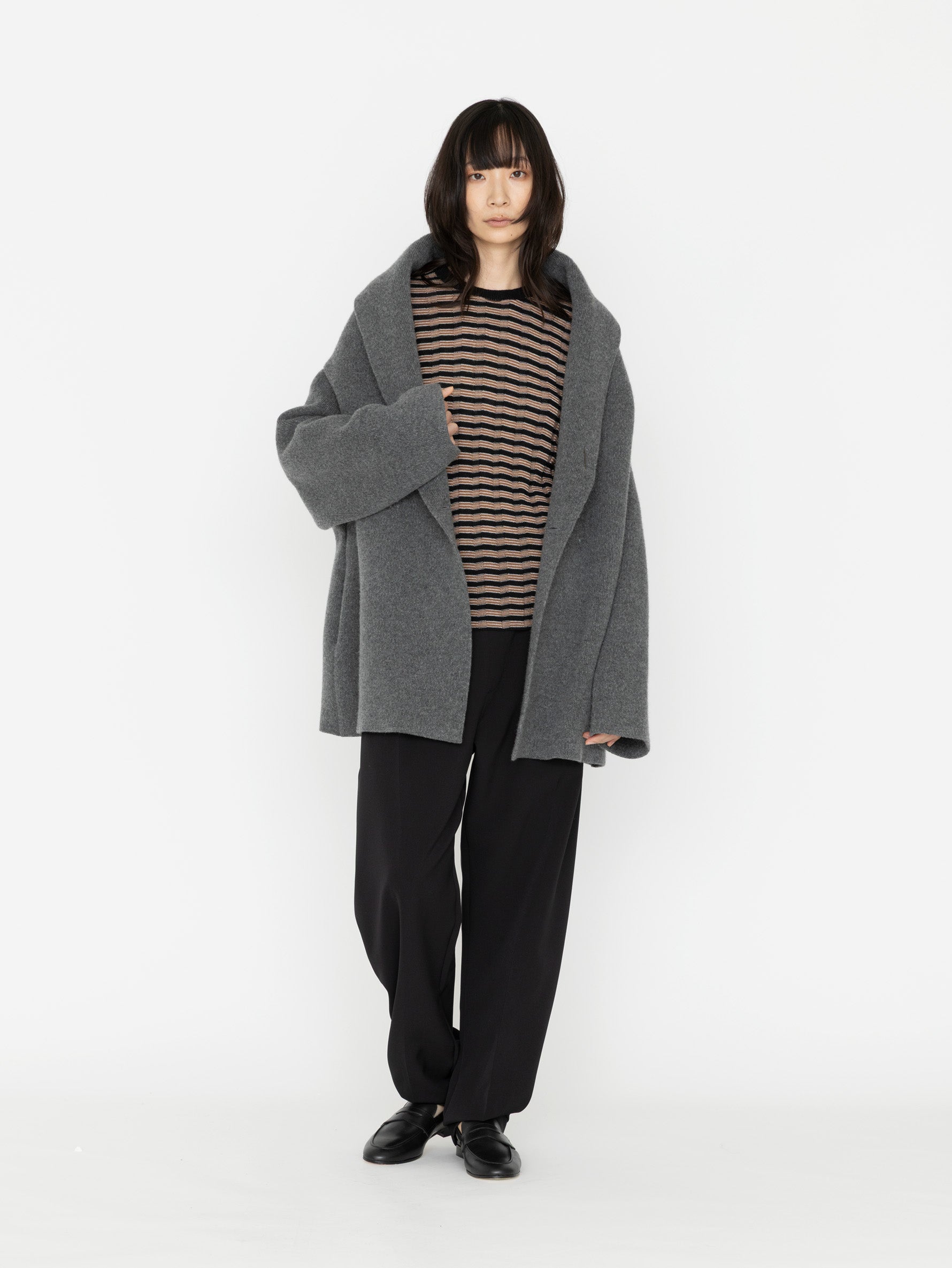 enrica | ダブルフェイスニットコート KNIT286