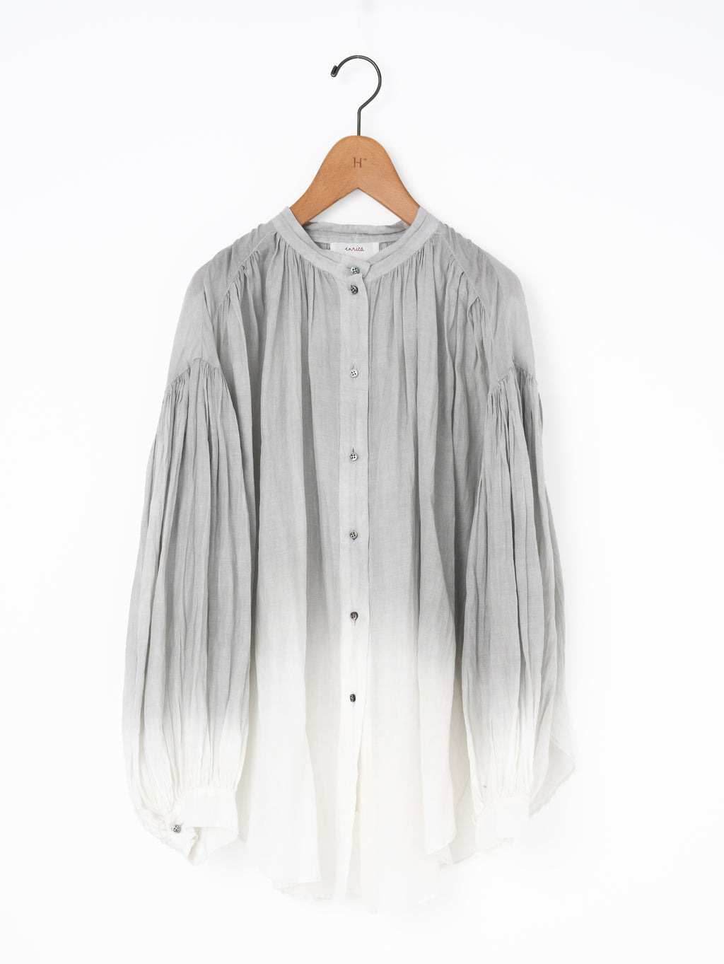 enrica | 沖縄手染めコットンシルクブラウス – H+HELIOTROPE 