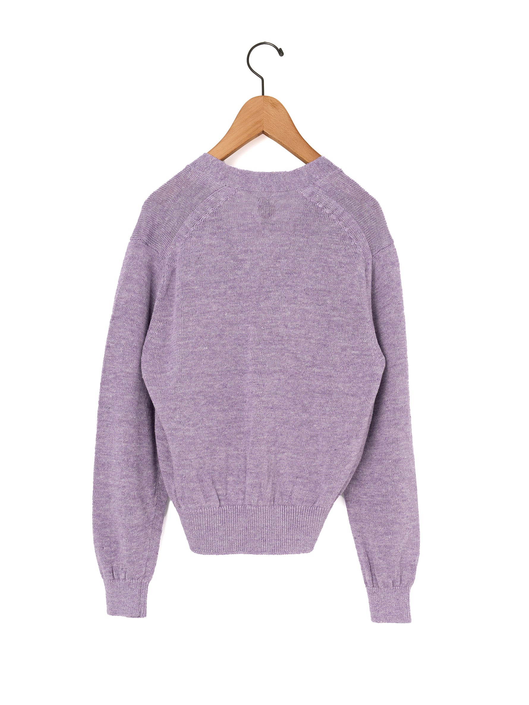 BATONER | WASHED HIGH COUNT LINEN V NECK CARDIGANBN-25SL-021
