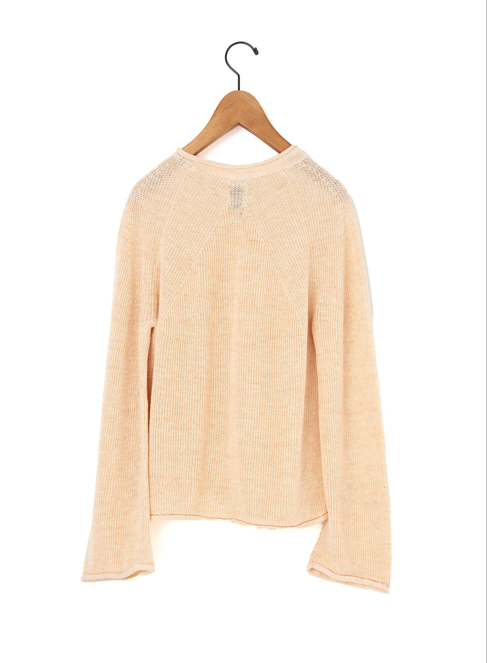 BATONER | WASHED HIGH COUNT LINEN SIGNATURE ROLL NECK BN-25SL-024