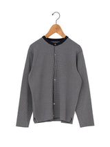 BATONER | 32G スムース ニット クルーネック カーディガン