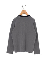 BATONER | 32G スムース ニット クルーネック カーディガン