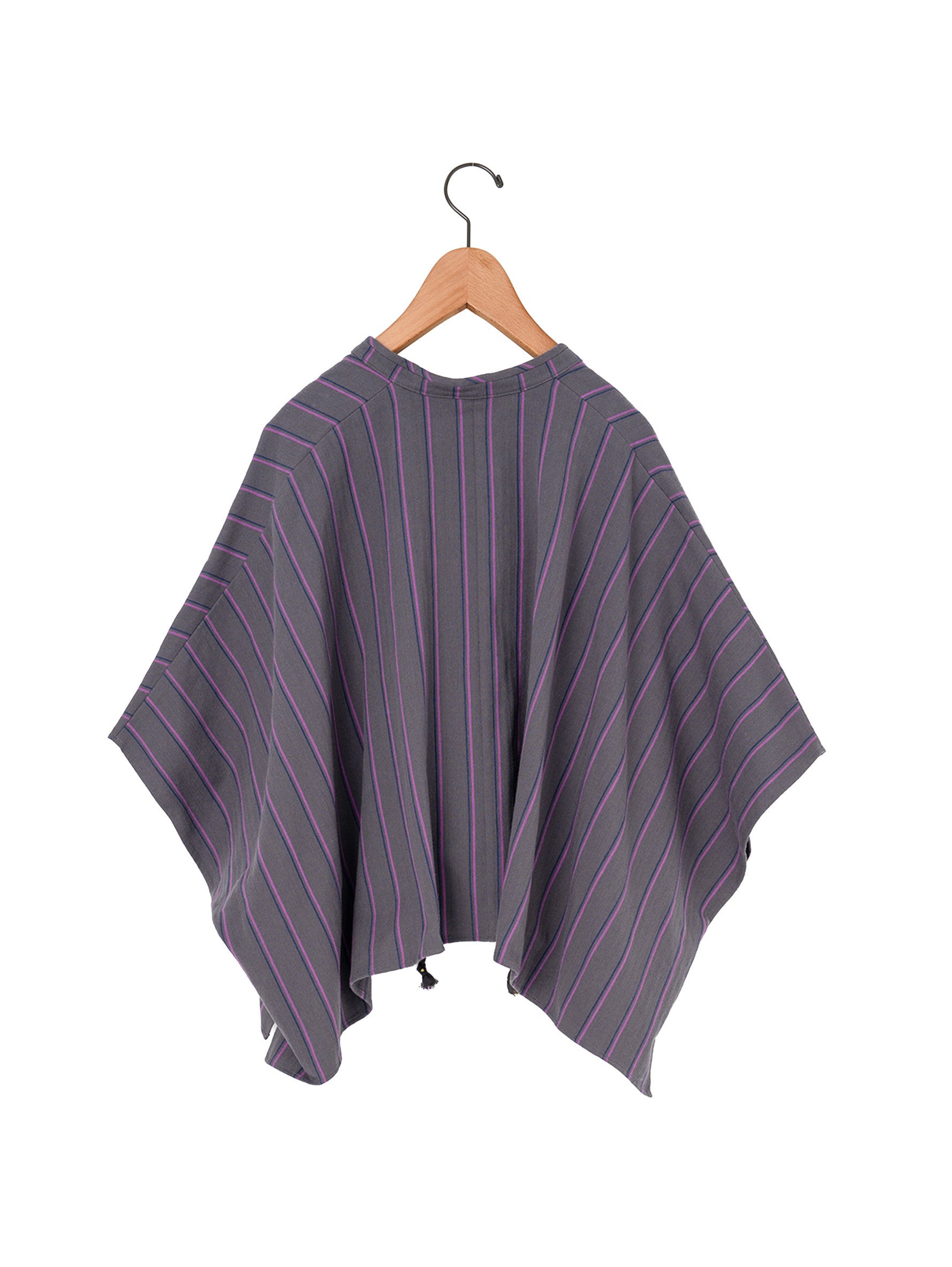 sana | tassel blouse (herringbone stripe)