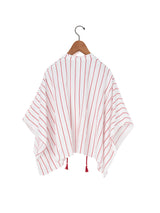 sana | tassel blouse (herringbone stripe)
