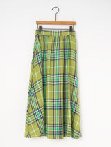 O'NEIL OF DUBLIN | TARTAN GATHER FLARED SKIRT805