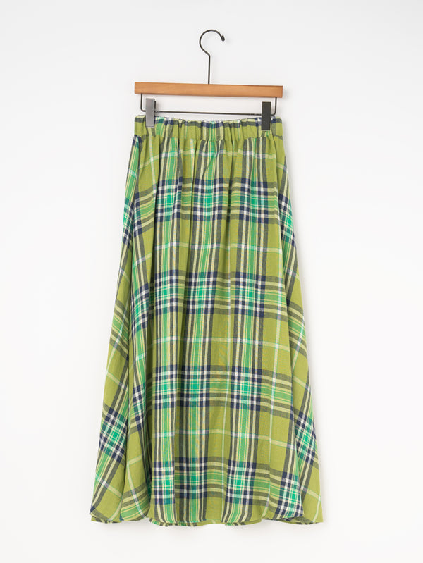 O'NEIL OF DUBLIN | TARTAN GATHER FLARED SKIRT805