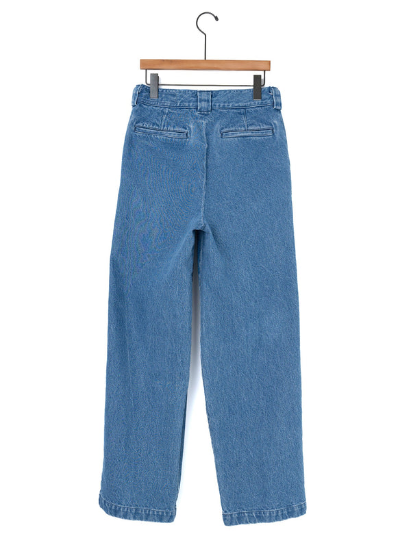 KURO | BIG TUCK DENIM TROUSER