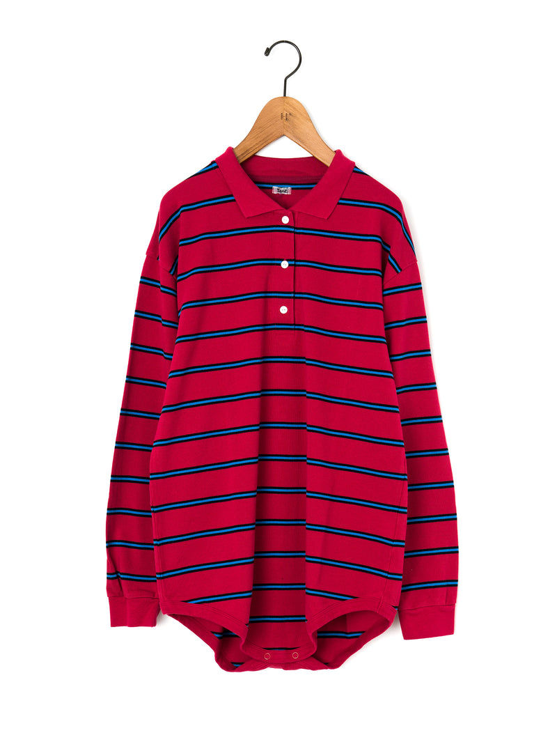 TanC TOKYO | PIQUE BORDER POLO ROMPERS TC26A-008 – H+HELIOTROPE