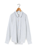 KURO | QUIET STRIPE PIPING SHIRT 964253