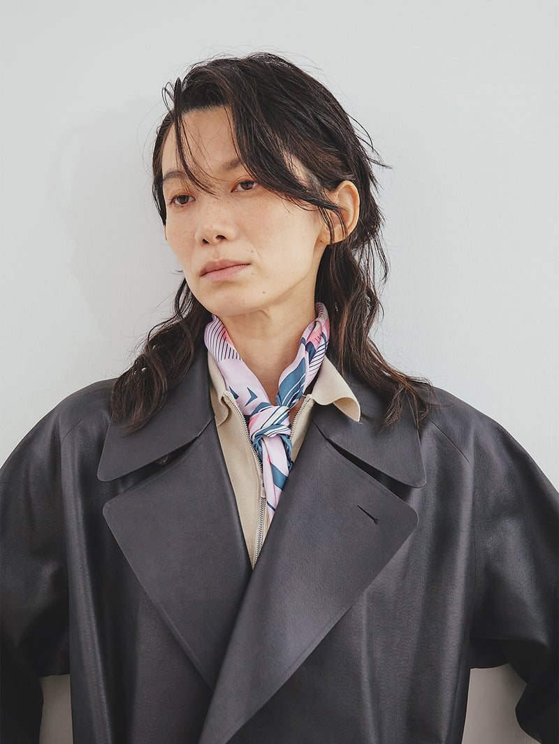 manipuri | ＜ウールシルクストールヘリンボーン織120＞ポスター