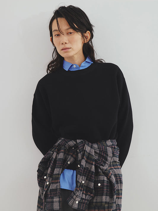 TICCA |クルーネックプルオーバー/TBEA-307.ブラック