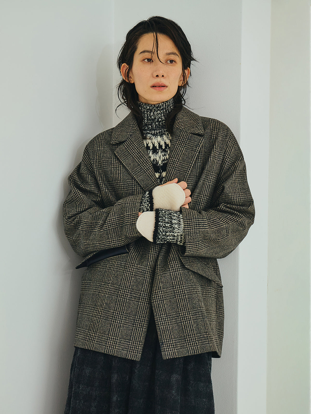 TICCA | チェックジャケコート TBEA-521 grey check（別注商品）