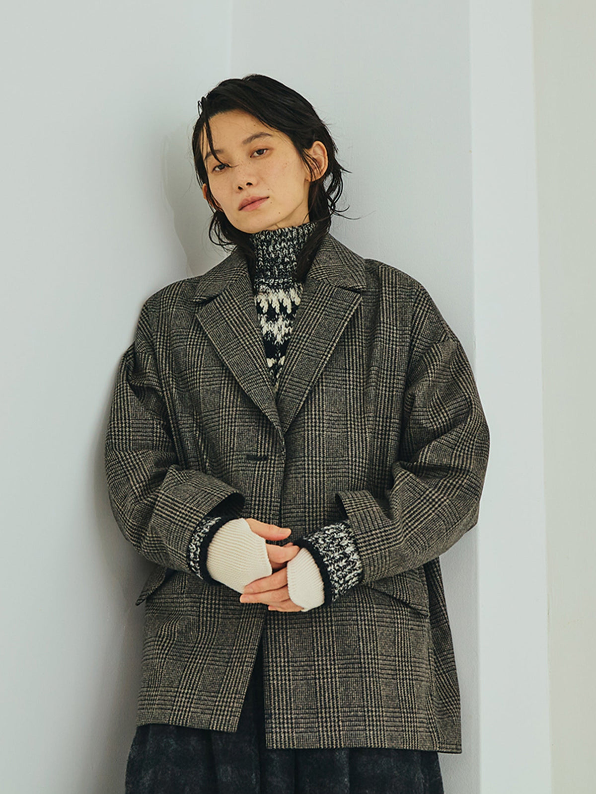 TICCA | チェックジャケコート TBEA-521 grey check（別注商品）