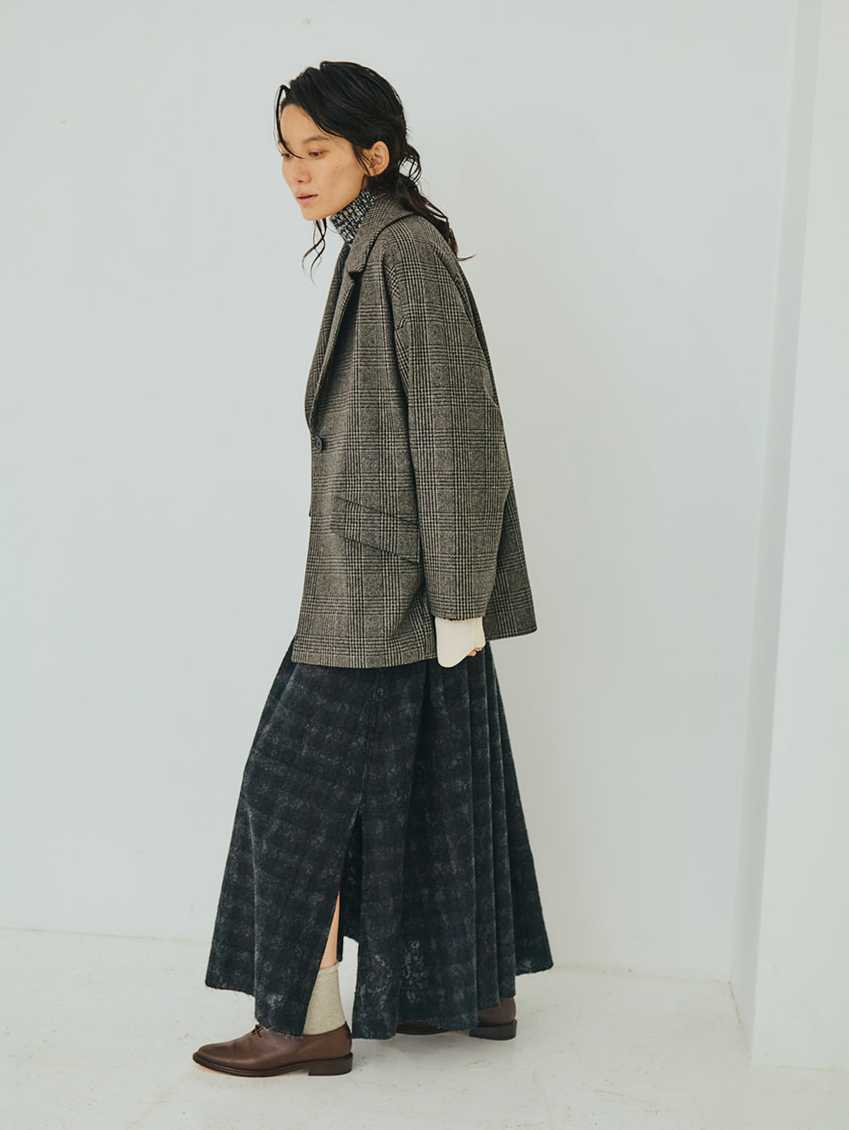 TICCA | チェックジャケコート TBEA-521 grey check（別注商品）