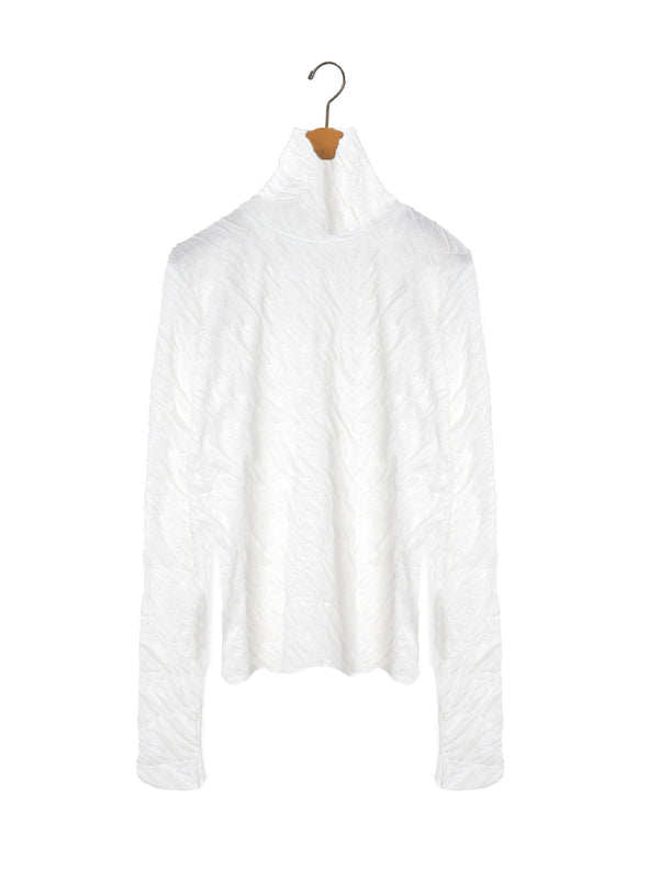 SEEALL | JACQUARD HIGH NECK TOP SAW51-TS905-MM-005