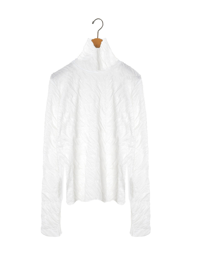 SEEALL | JACQUARD HIGH NECK TOP SAW51-TS905-MM-005