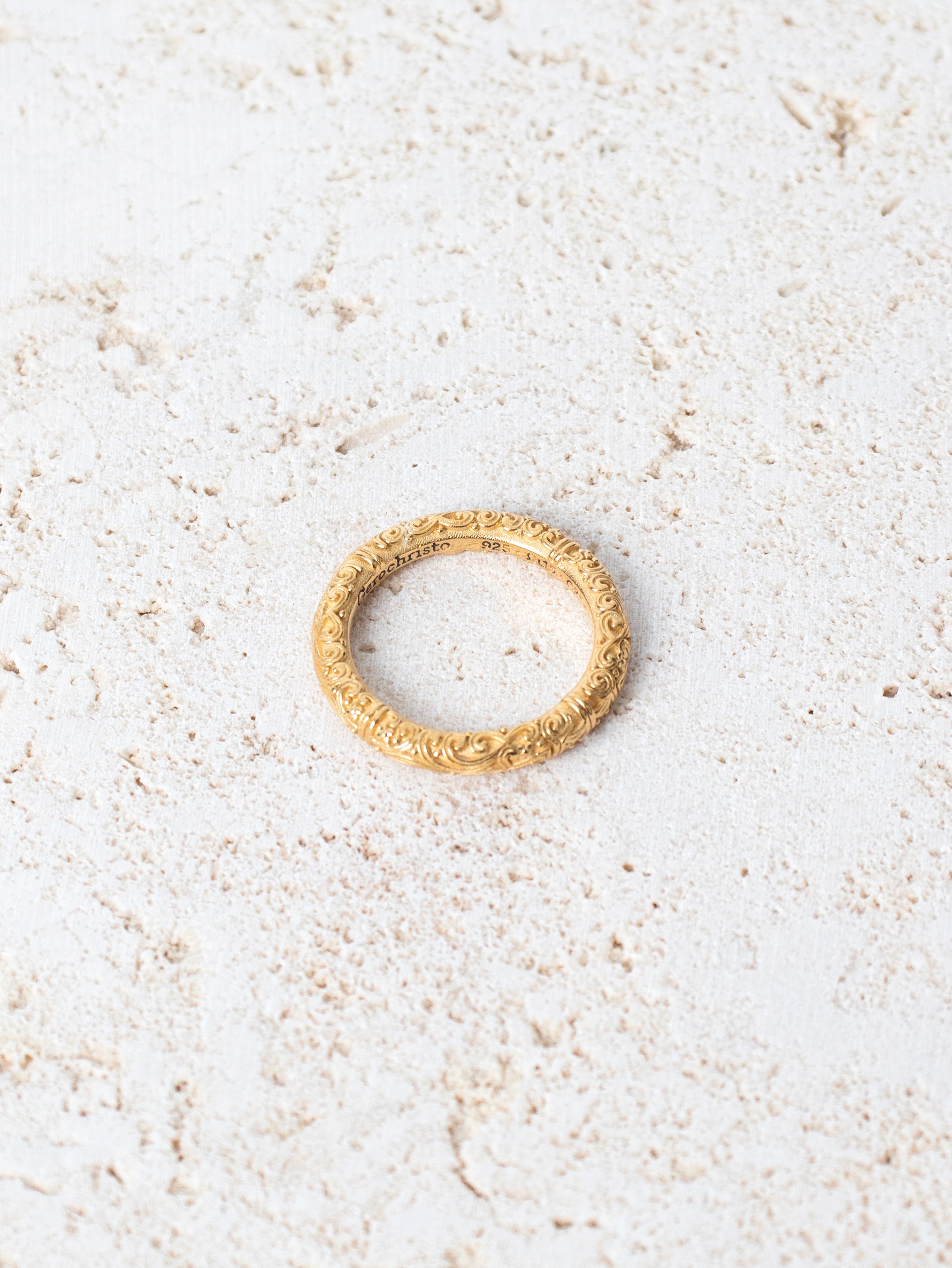 GEROCHRISTO | Band Ring in Sterling Silver 925 Gold Plated P20283