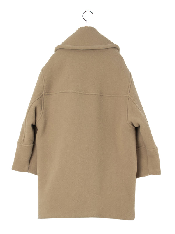 LES PRAIRIES DE PARIS | ドロップショルダーショールカラーウールコート