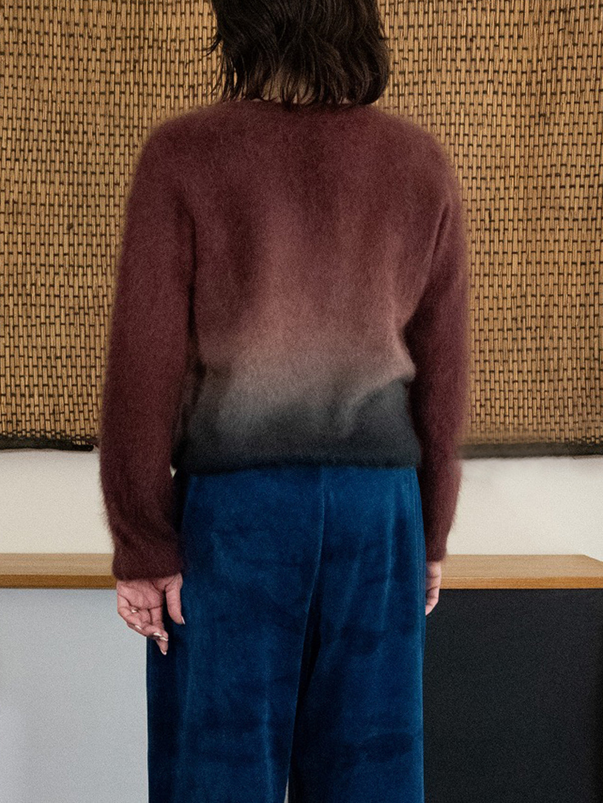 enrica | カシミヤシャギーグラデーションカーディガン KNIT240-1