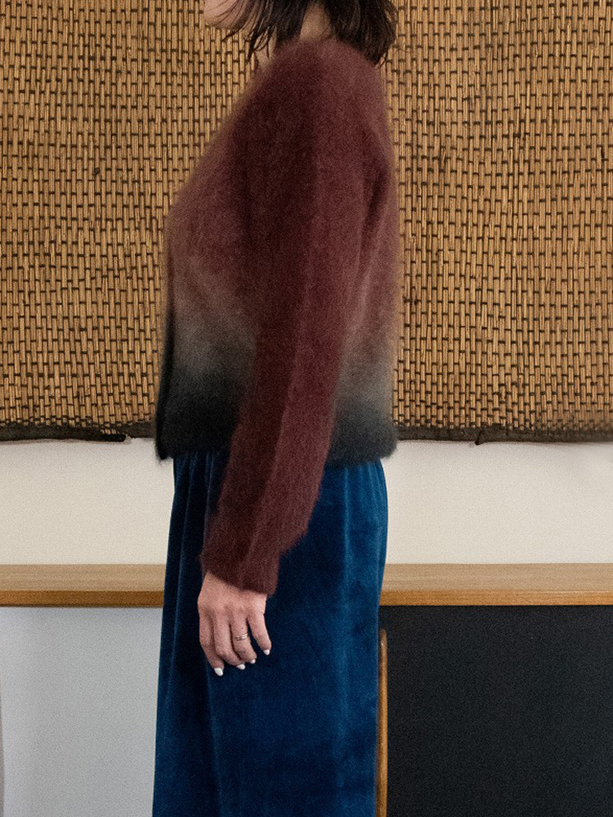 enrica | カシミヤシャギーグラデーションカーディガン KNIT240-1