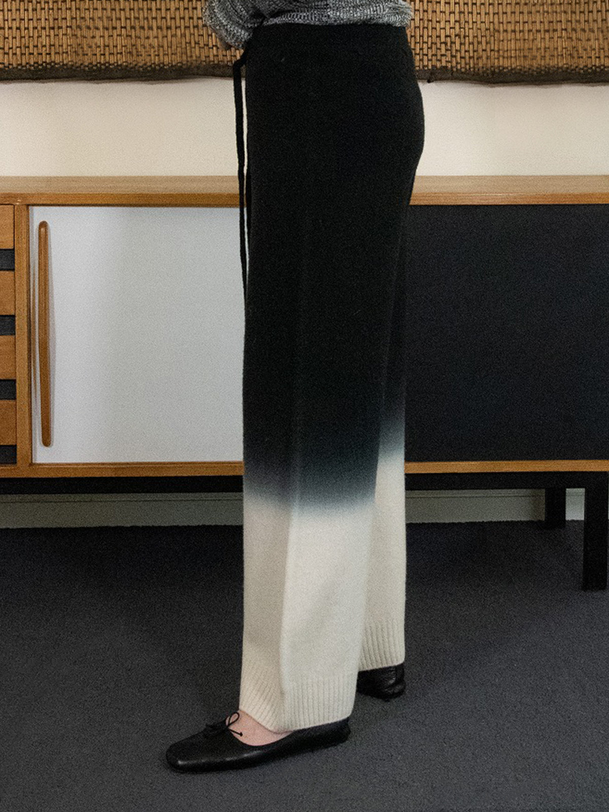 enrica | 天竺編みウールニットパンツ KNIT285