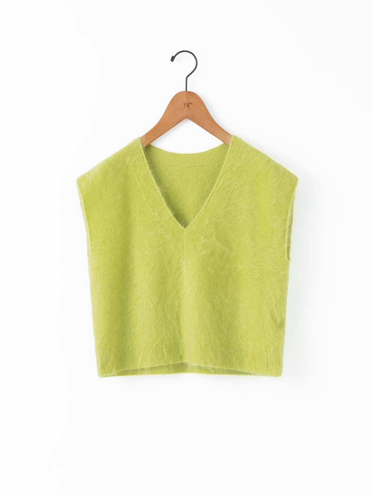 enrica | カシミヤシャギーVネックニットベスト KNIT149